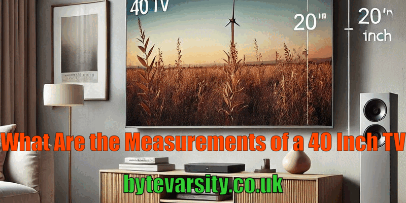 What Are the Measurements of a 40 Inch TV