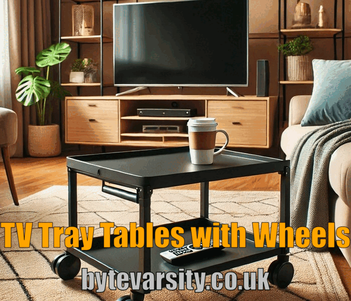 Affordable TV Tray Tables with Wheels for Convenience