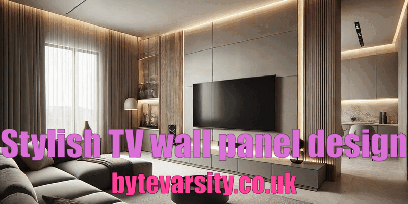 Stylish TV Wall Panel Design Idea