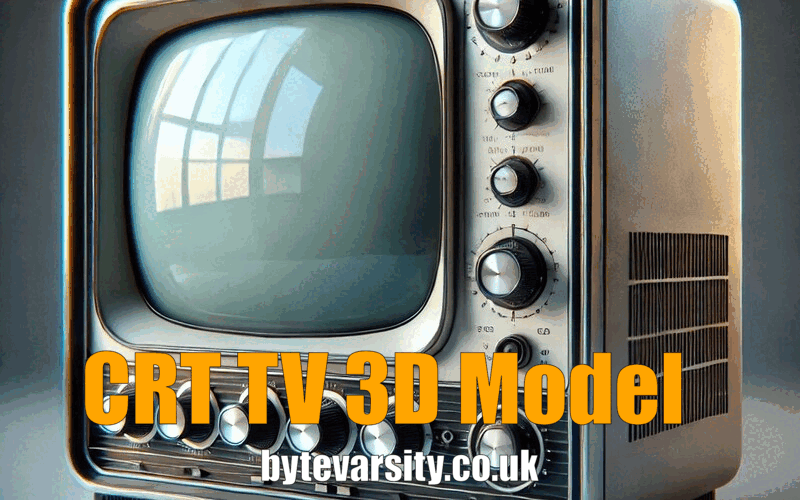 CRT TV 3D Model: Bringing Classic Design to Life in the Digital Era