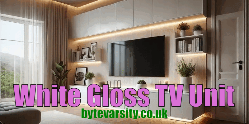 White Gloss TV Unit