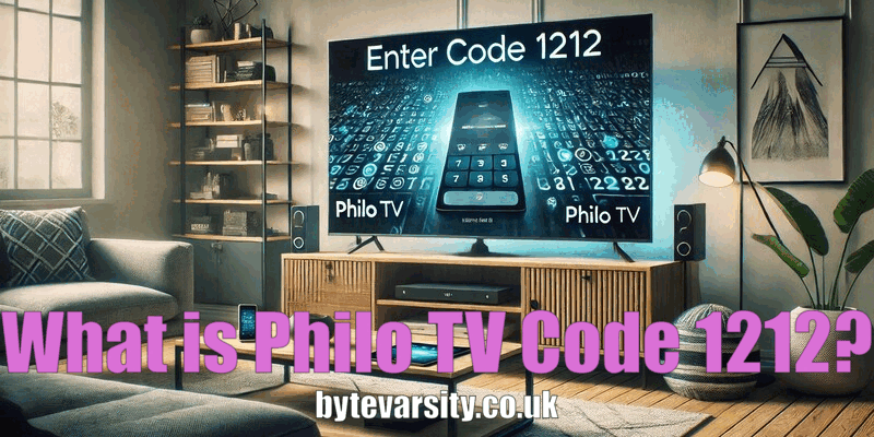 What is Philo TV Code 1212?