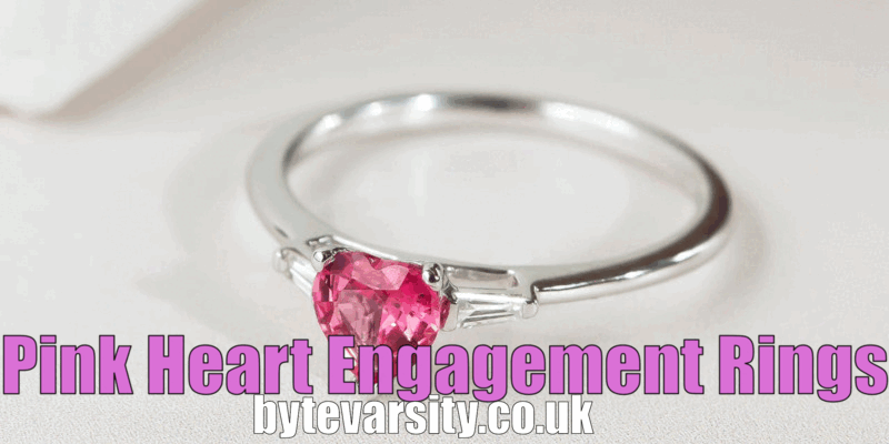 Pink Heart Engagement Ring